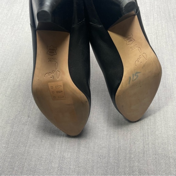 Joie Barleena Black Cone Heel Ankle Slip On Booties - Picture 8 of 11